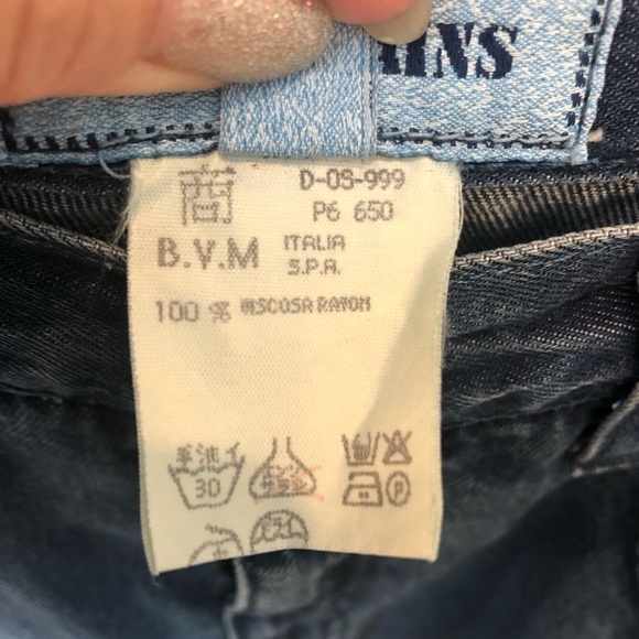 LES COPAINS Vintage highwaisted tapered flowy viscose Jeans, sz 28 - Picture 16 of 17